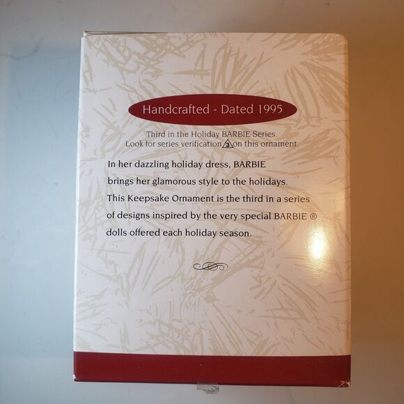 Hallmark Keepsake Ornament Barbie Holiday Collectors Series 1995 - Picture 3 of 6